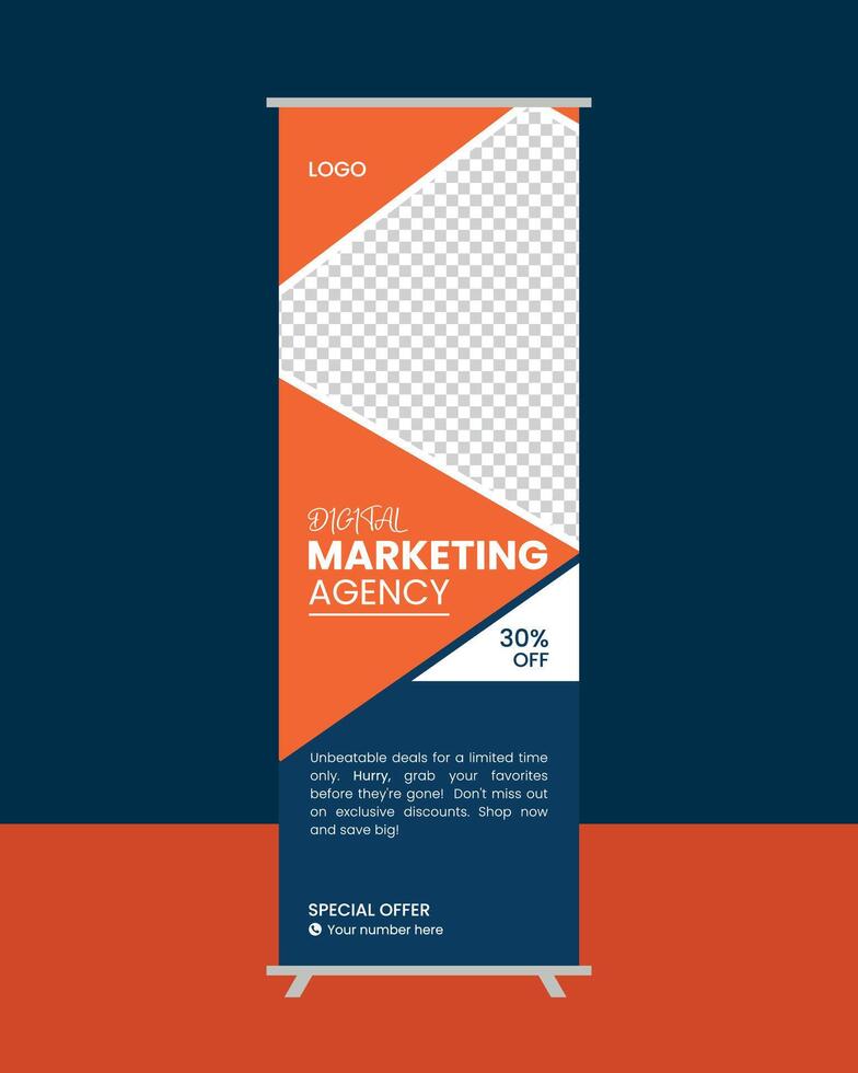 Web banner design template. vector