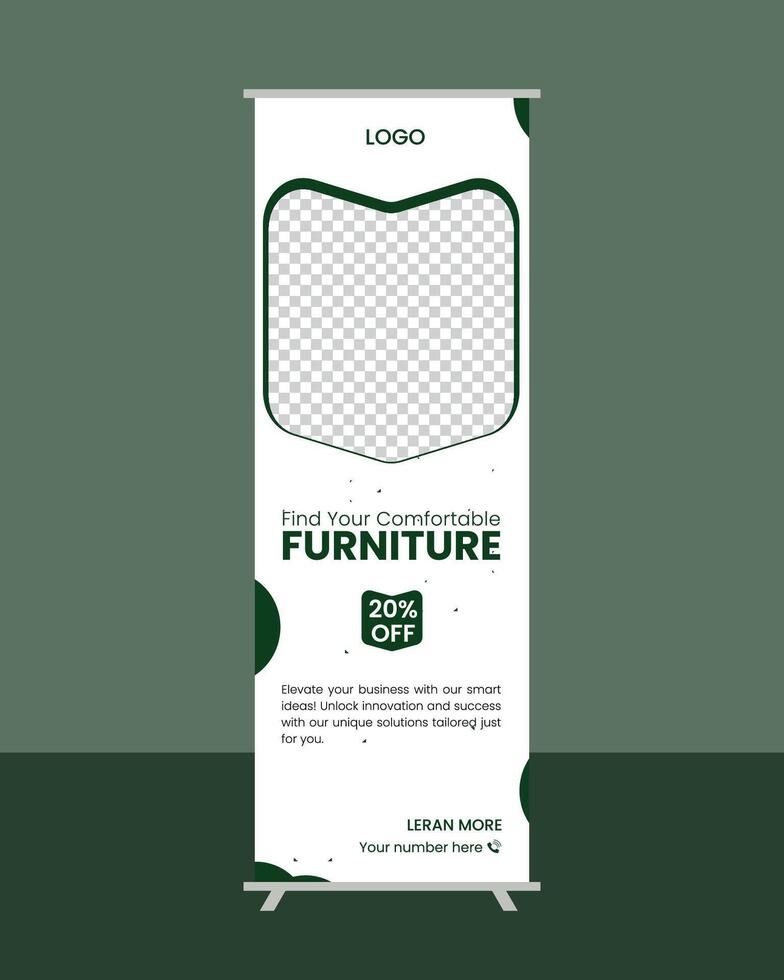 Web banner design template. vector