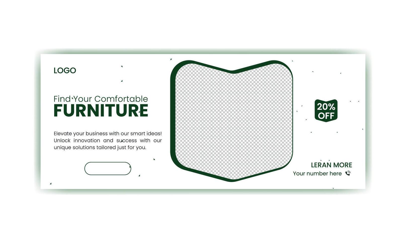 Web banner design template. vector