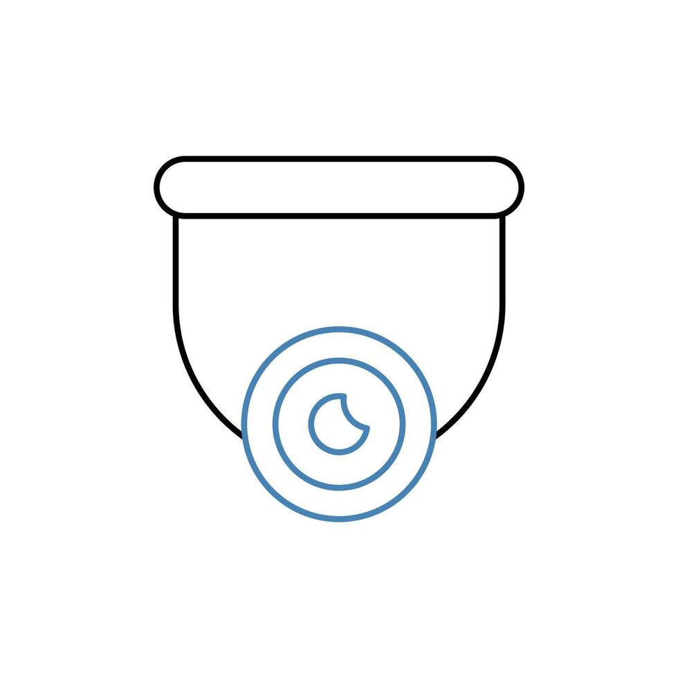 surveillance concept line icon. Simple element illustration. surveillance concept outline symbol design. vector