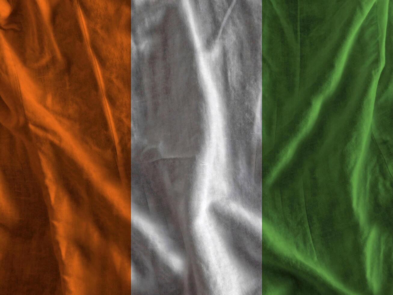 Ivory Coast flag with texture photo