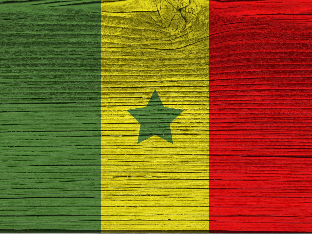 Senegal flag with texture photo