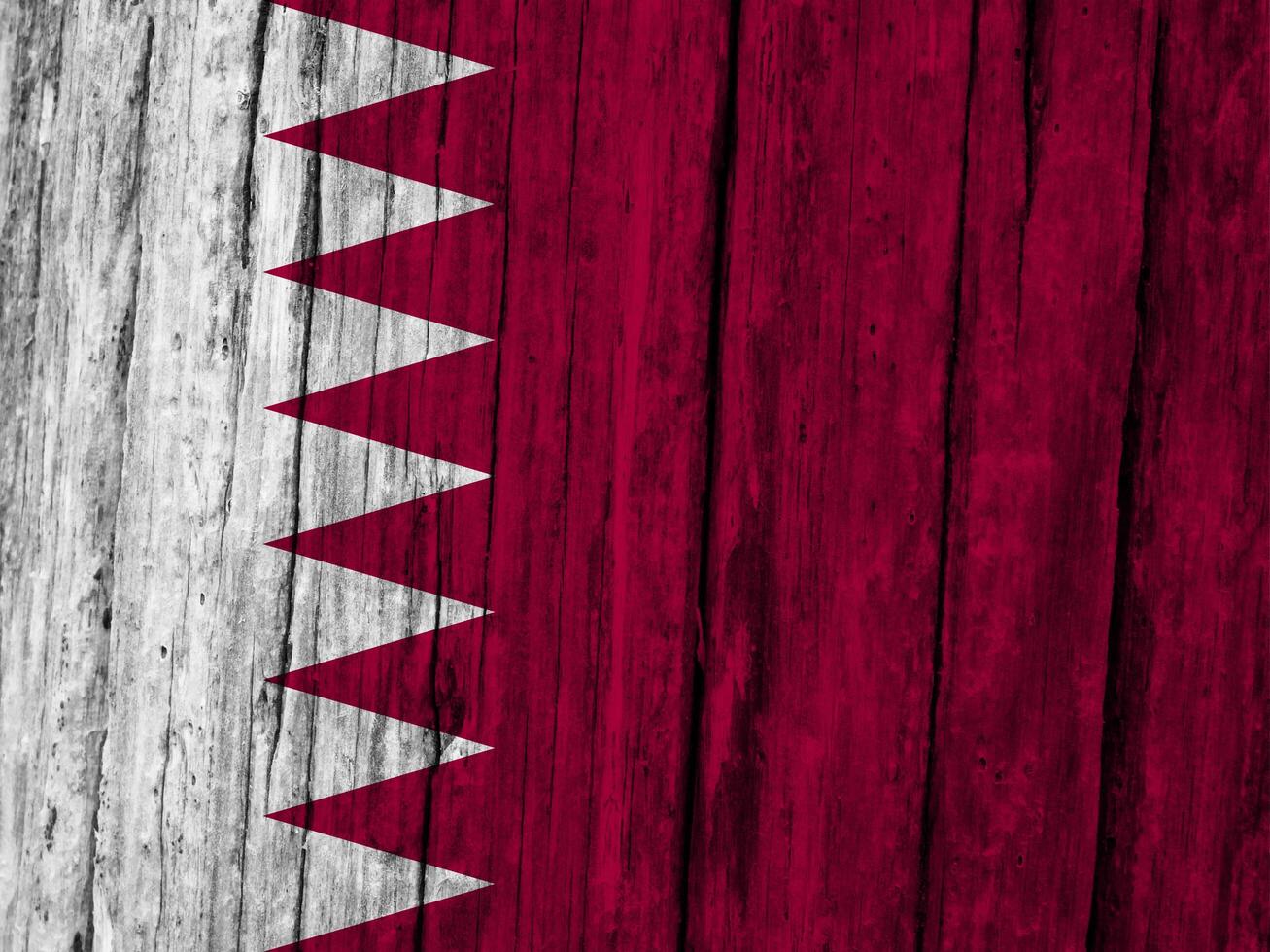 Qatar flag with texture photo