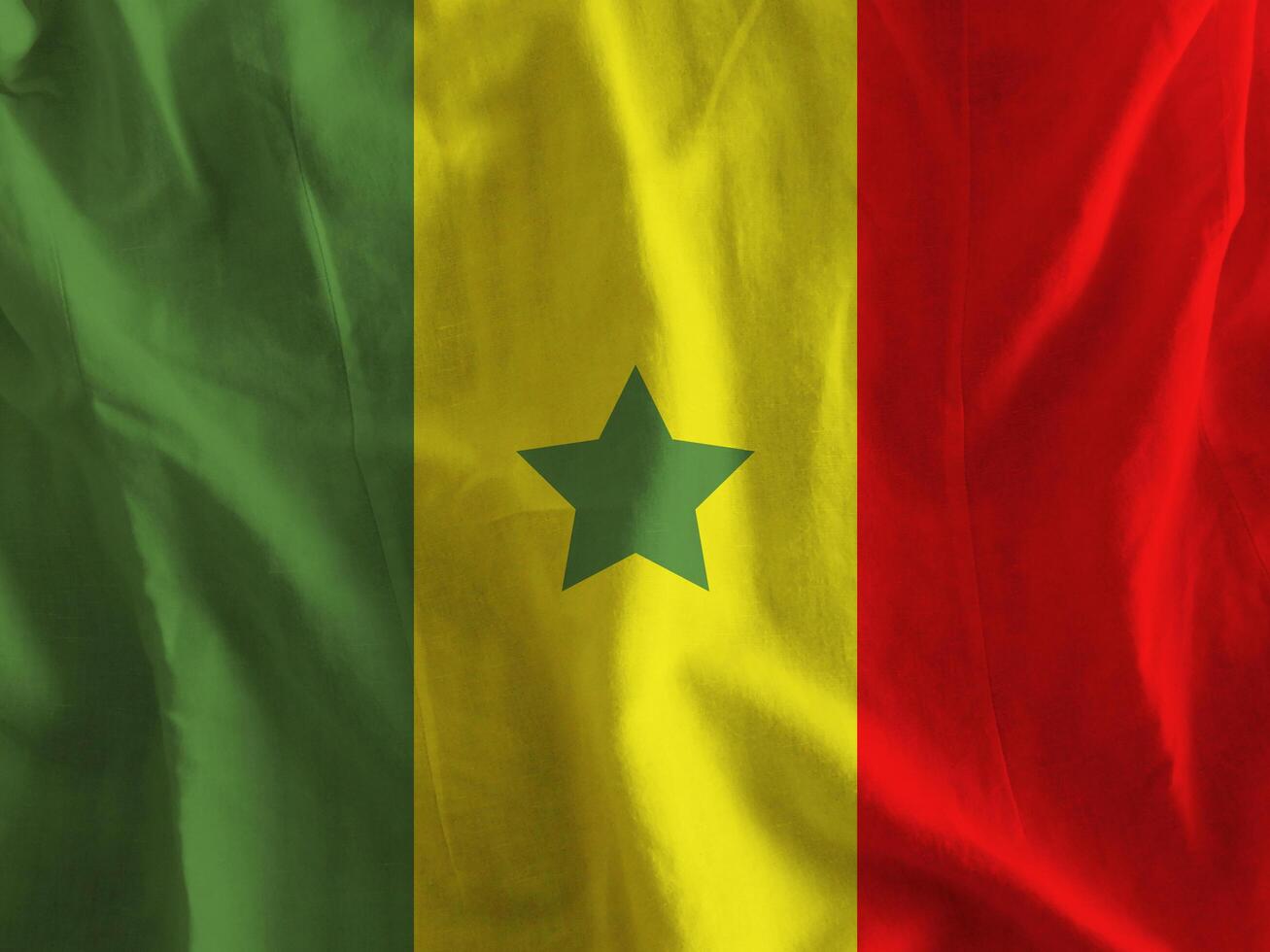 Senegal flag with texture photo