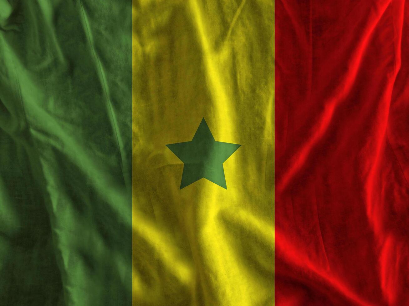 Senegal flag with texture photo