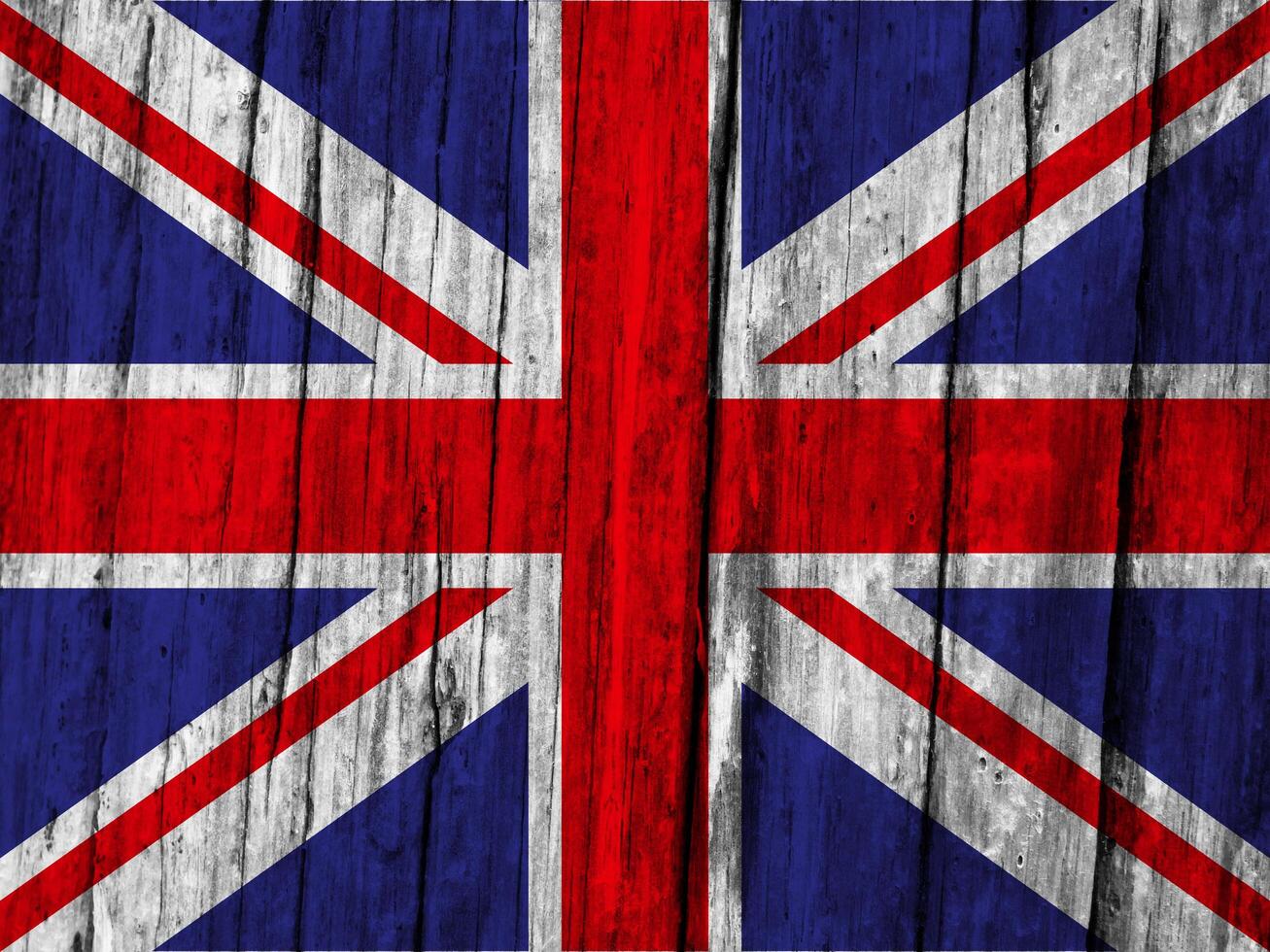 Great britain flag with texture photo