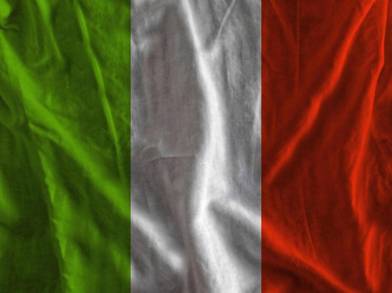 Irish flag with texture photo