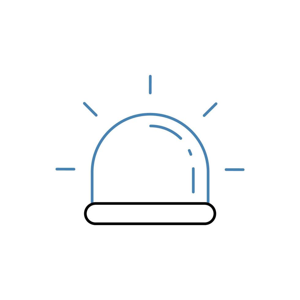 siren concept line icon. Simple element illustration. siren concept outline symbol design. vector