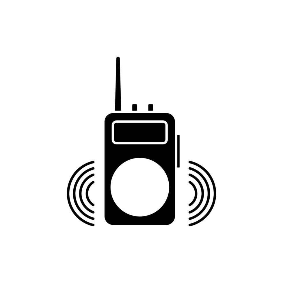 walkie talkie concept line icon. Simple element illustration. walkie talkie concept outline symbol design. vector