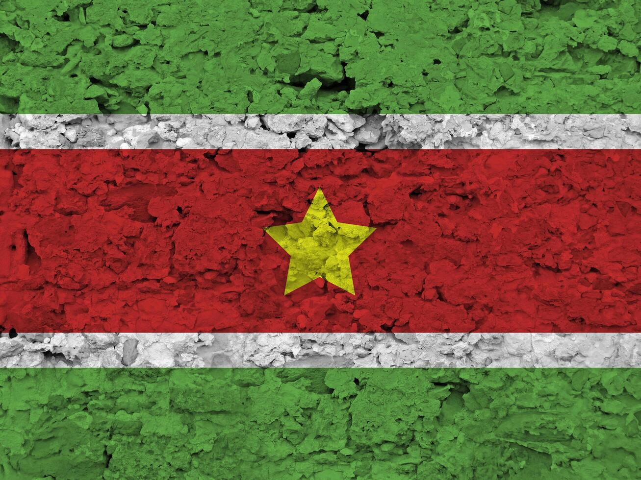 Suriname flag with texture photo