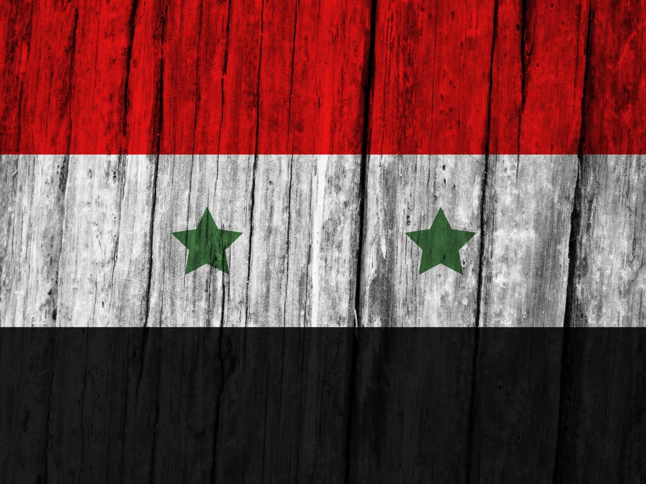 Syria flag with texture photo