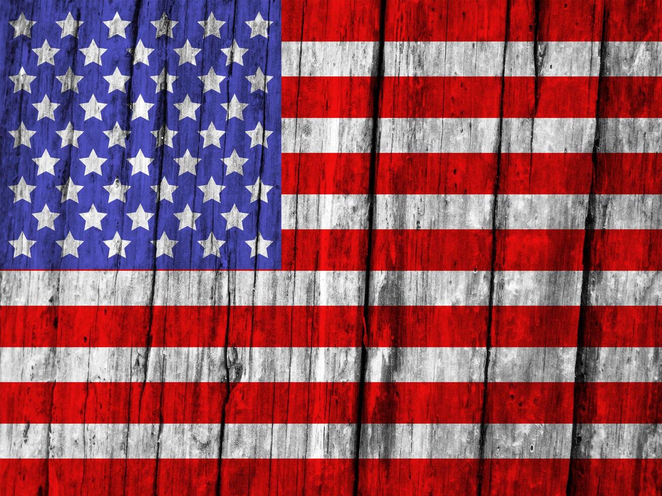 United States flag with texture photo