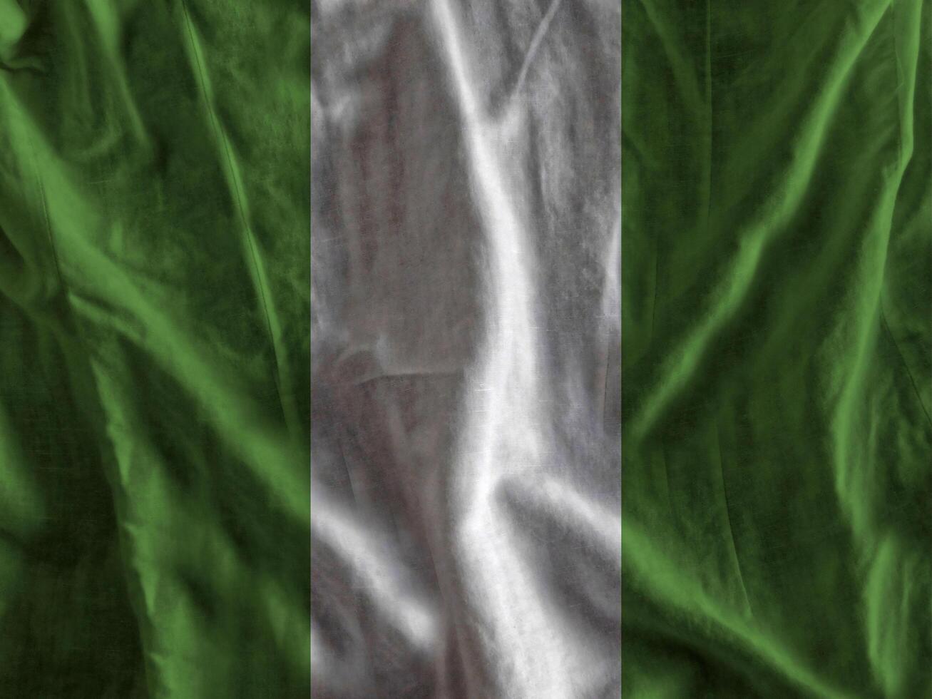 Nigeria flag with texture photo