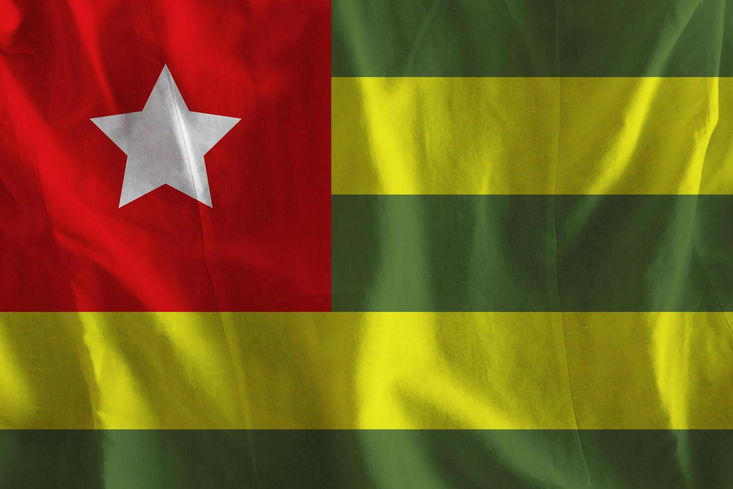 Togo flag with texture photo