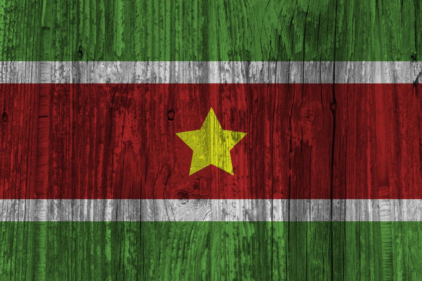 Suriname flag with texture photo