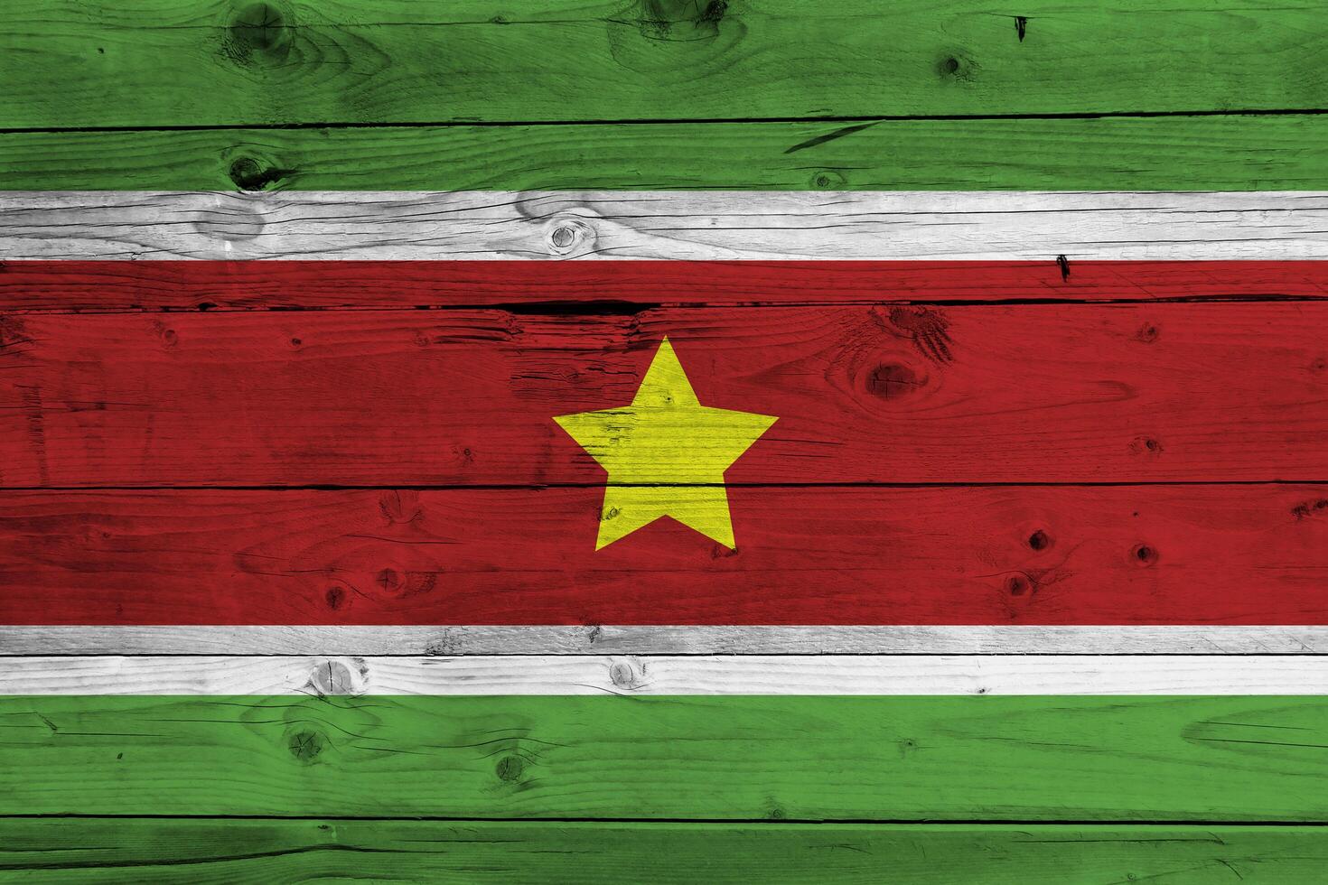 Suriname flag with texture photo