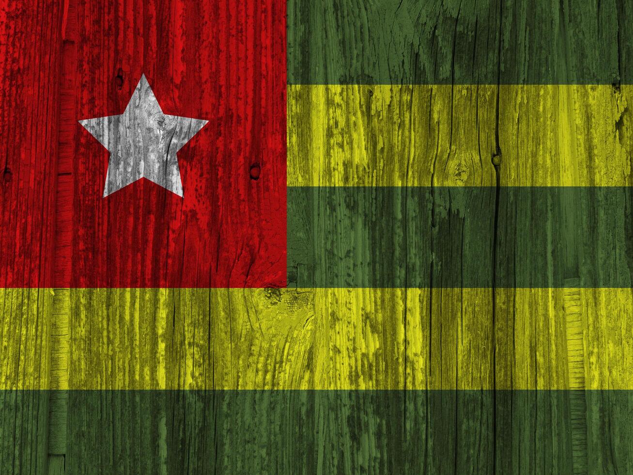 Togo flag with texture photo