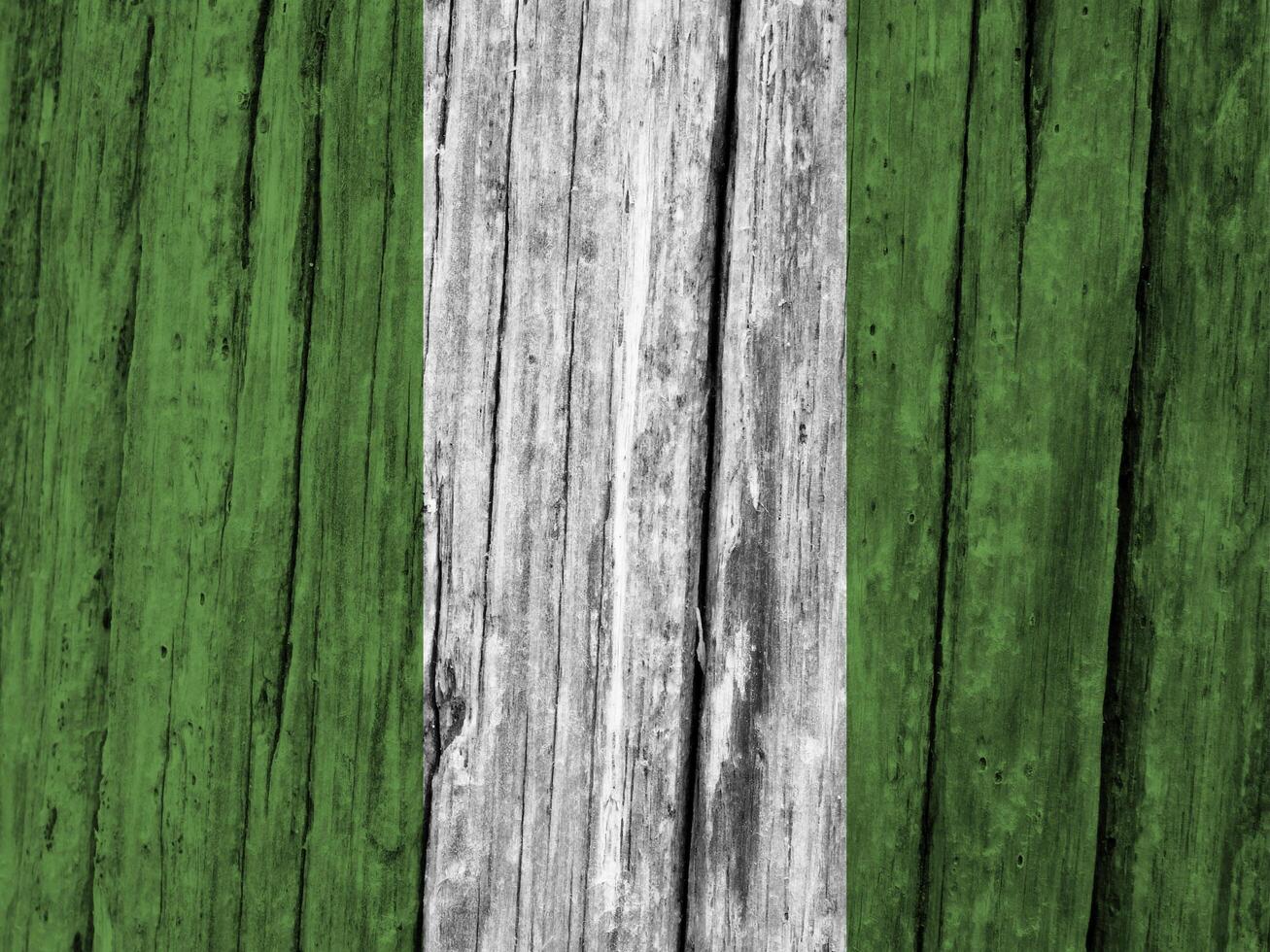Nigeria flag with texture photo