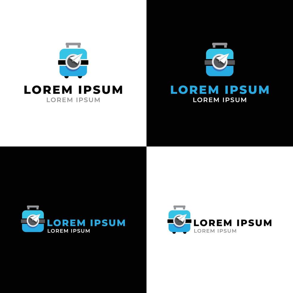 Travel company logo design concept vector