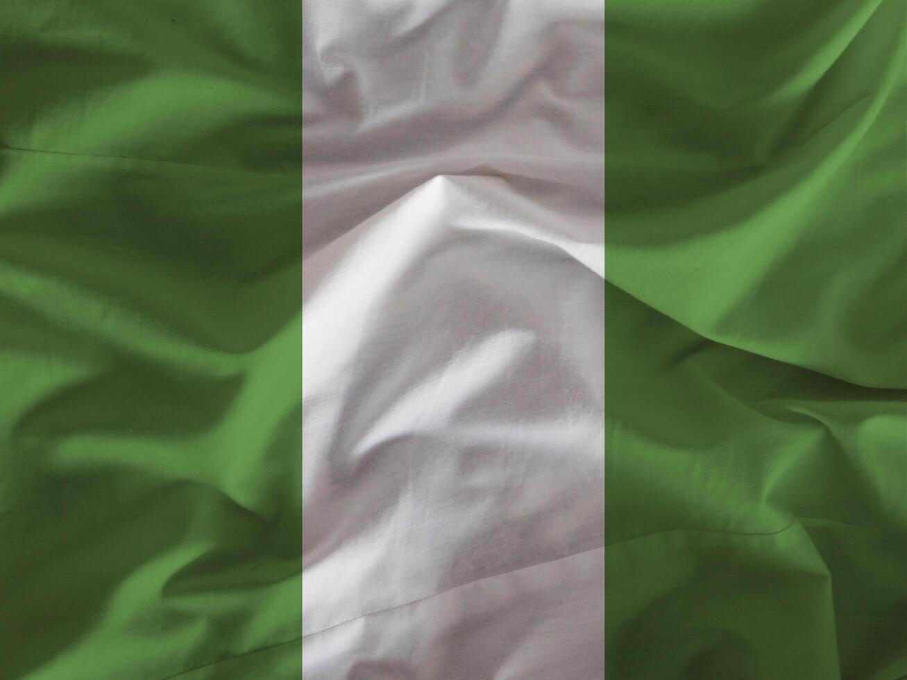 Nigeria flag with texture photo