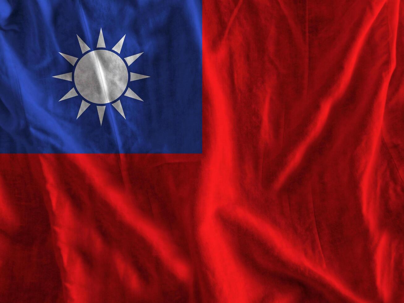 Taiwan flag texture photo