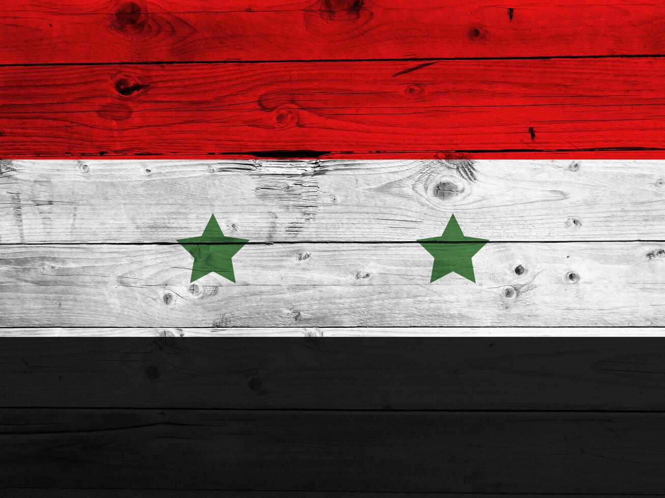 Syria flag with texture photo