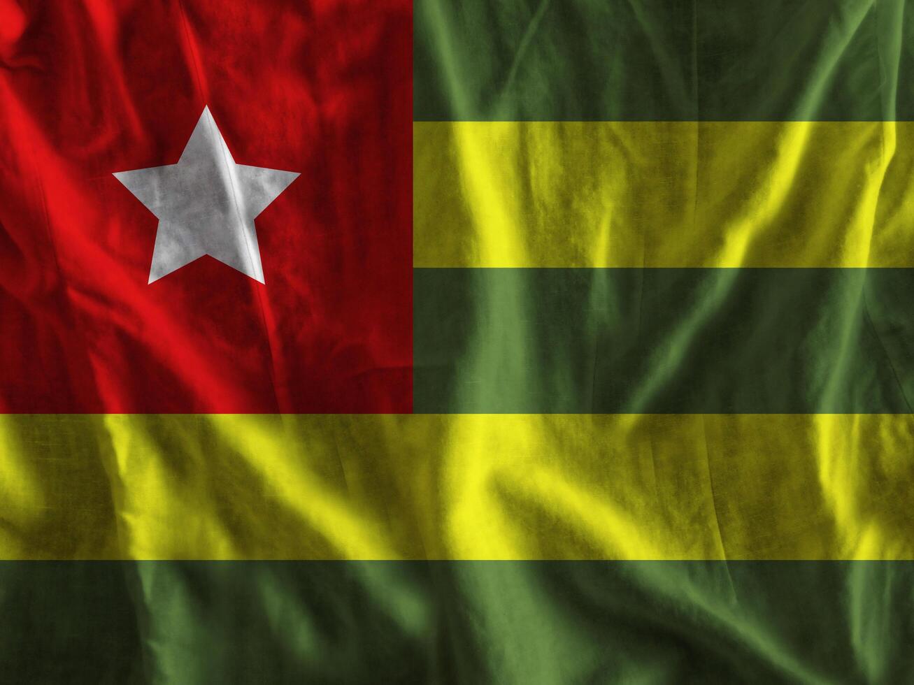 Togo flag with texture photo