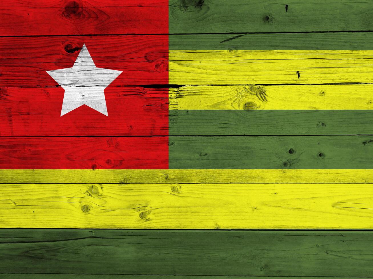 Togo flag with texture photo