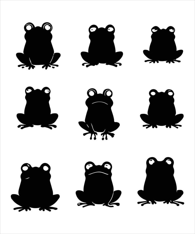 Frog Silhouette Free vector