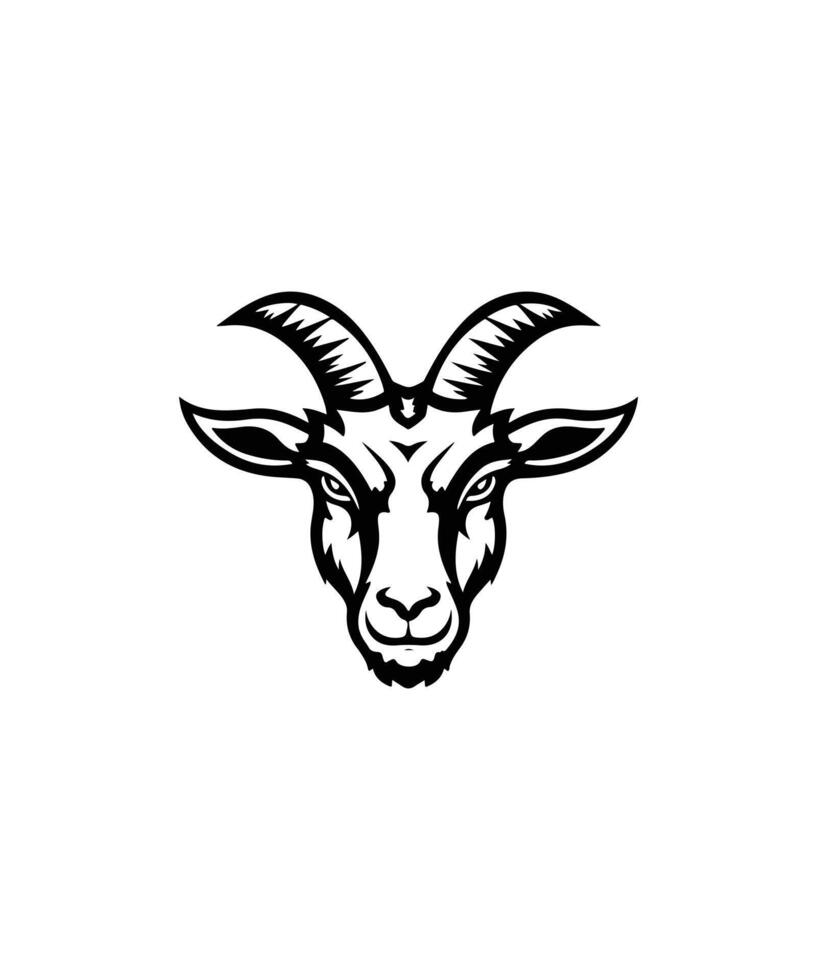 Goat icon logo design illustration on white background vector