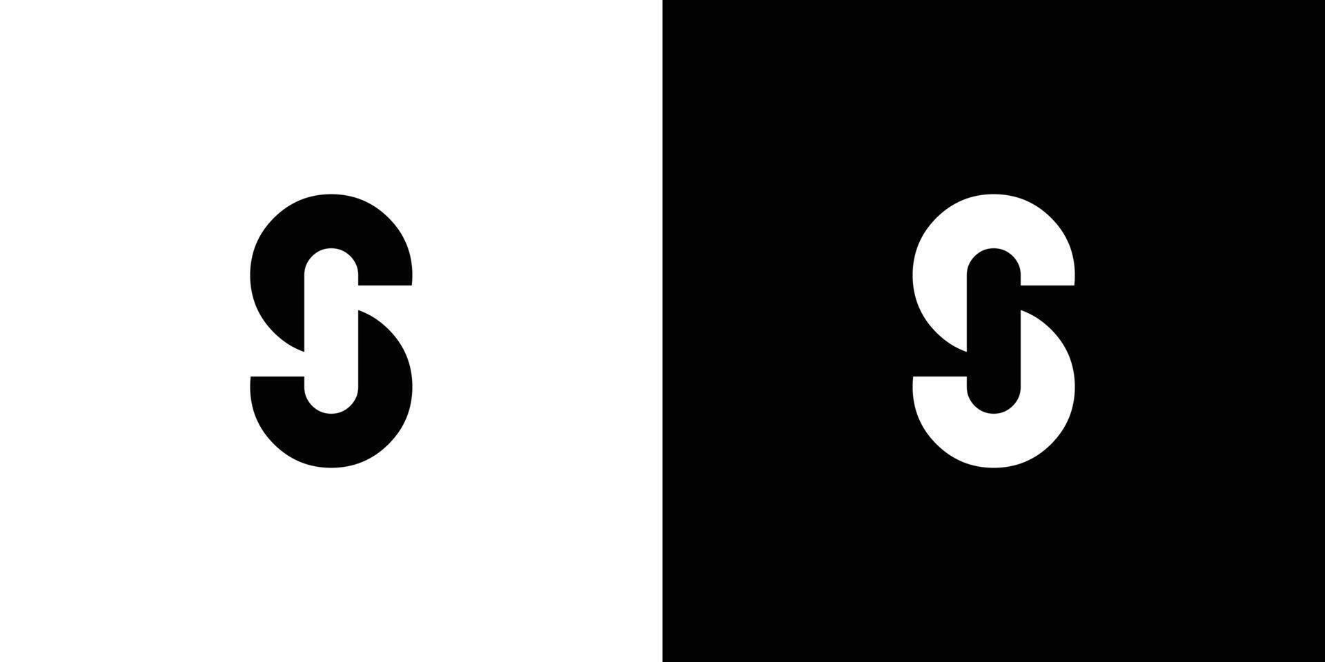 Modern and unique S logo design vector