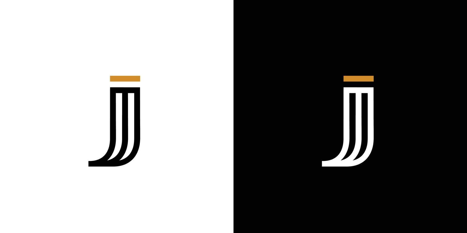 Modern and unique J logo design vector