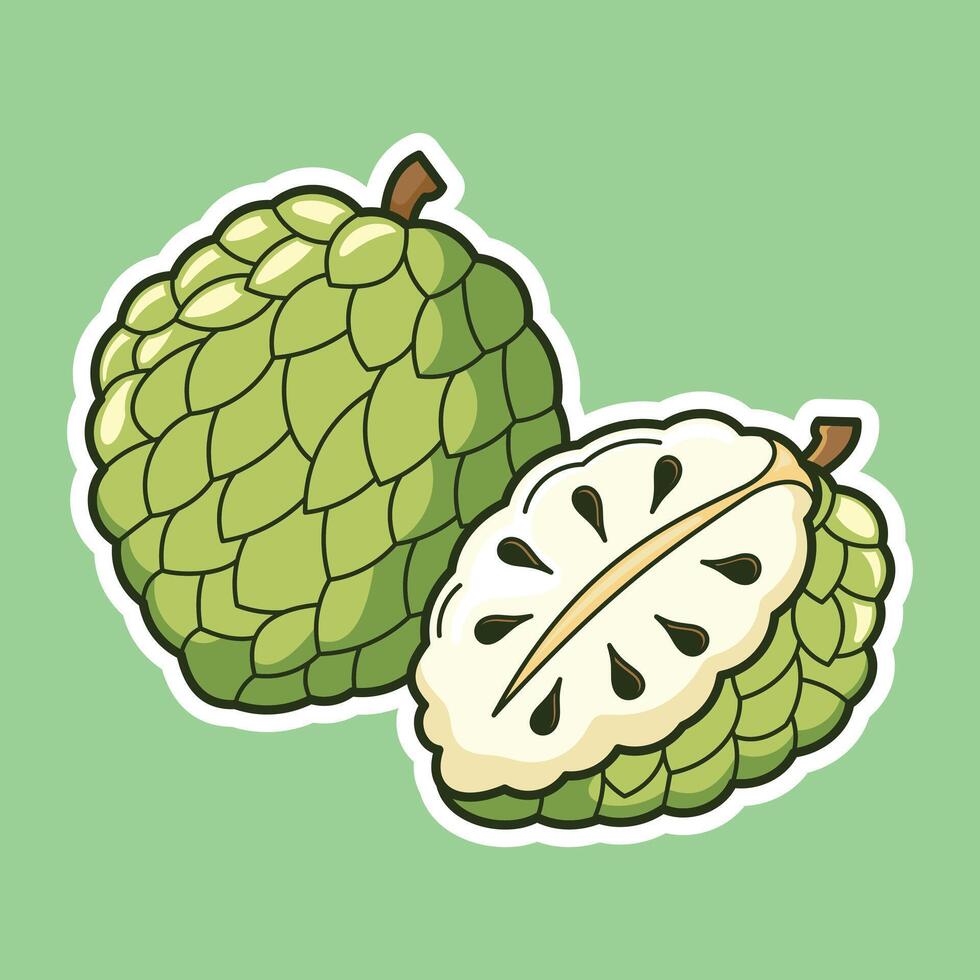 Fresh Colorful Tropical Exotic Fruits Sliced vector