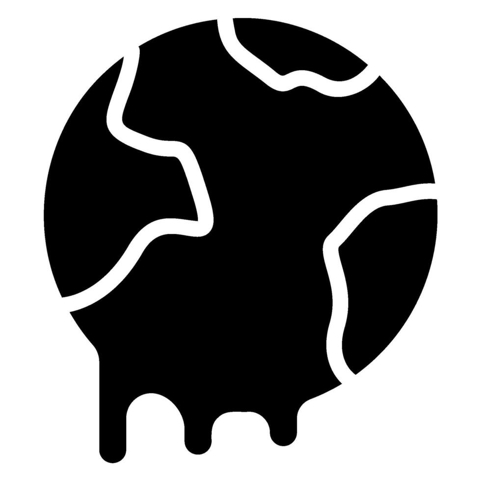 global warming glyph icon vector