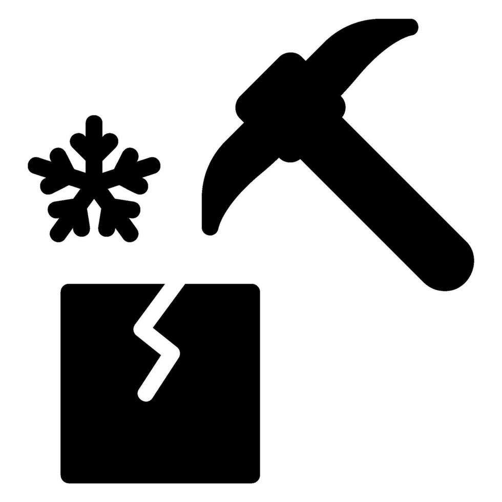 ice breaker glyph icon vector