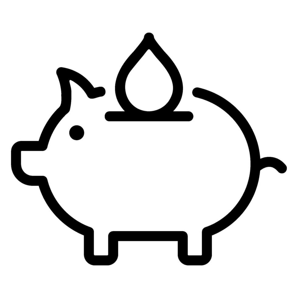 save water line icon vector