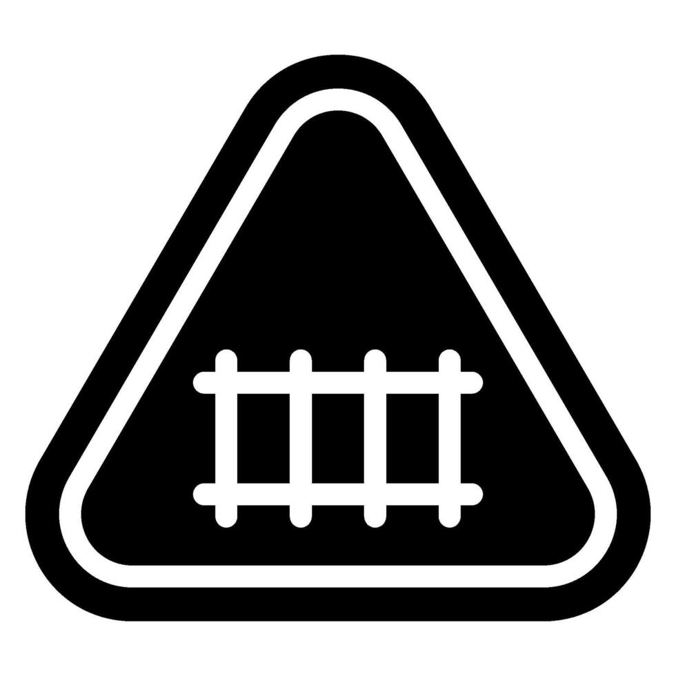 railway glyph icon vector