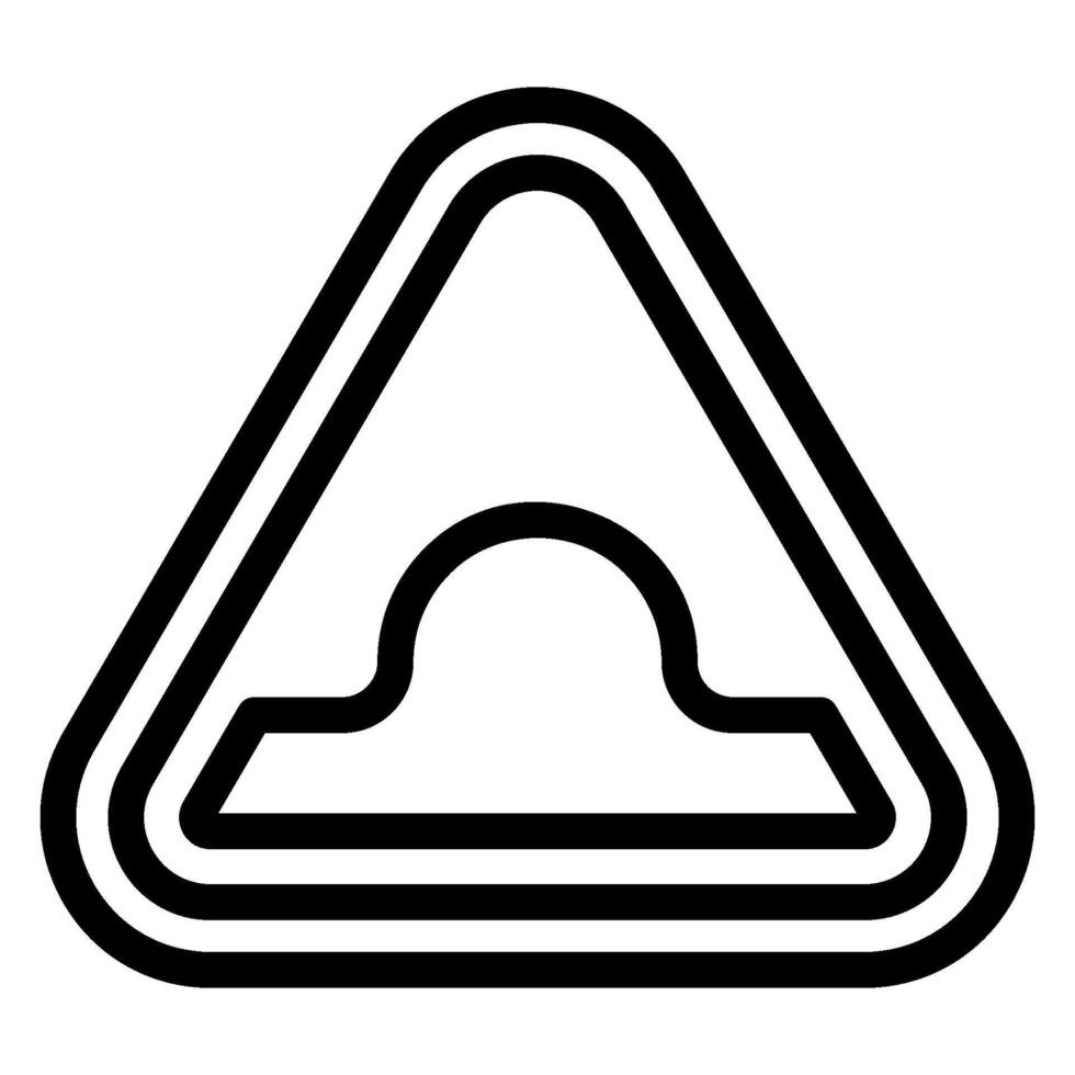 hump line icon vector