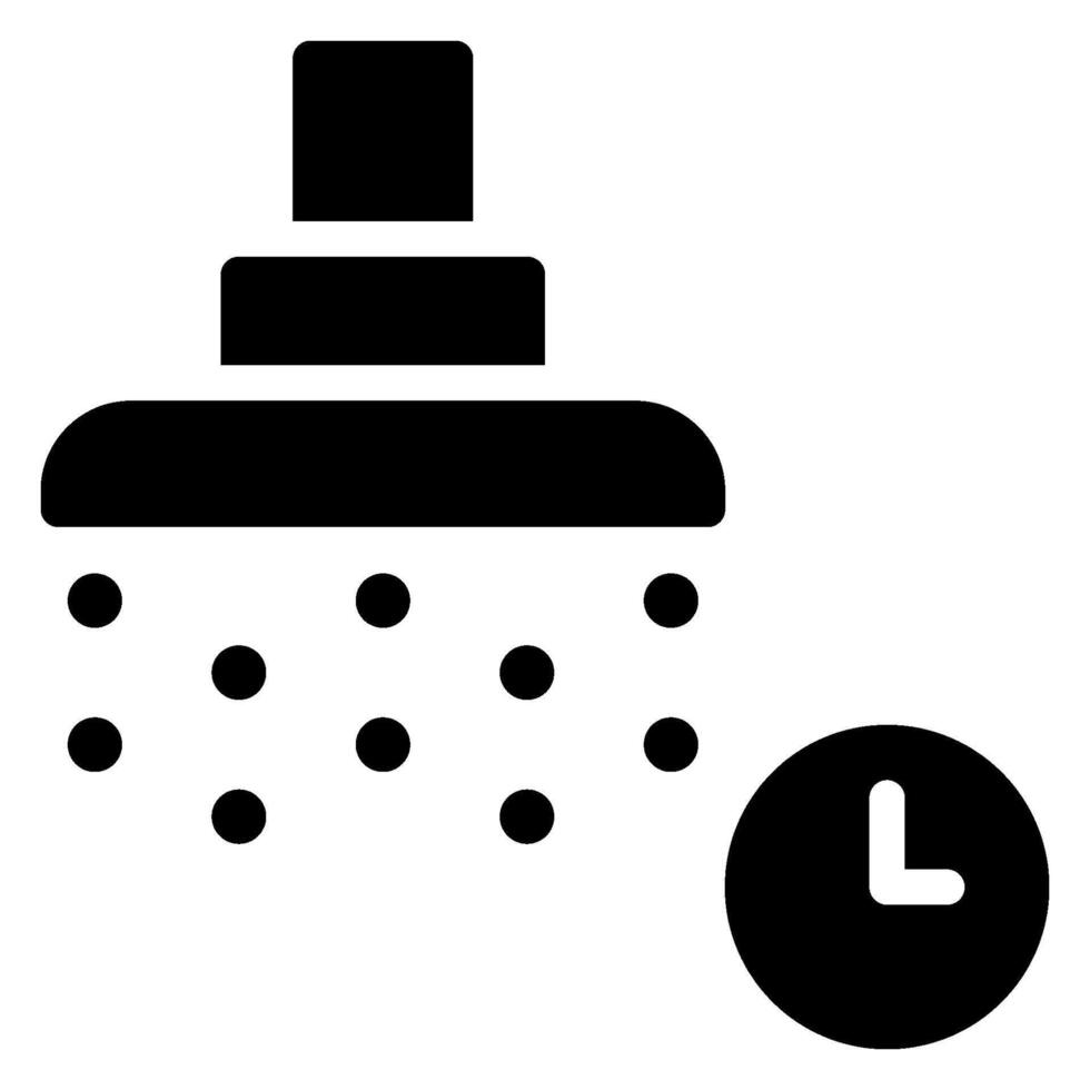 shower head glyph icon vector