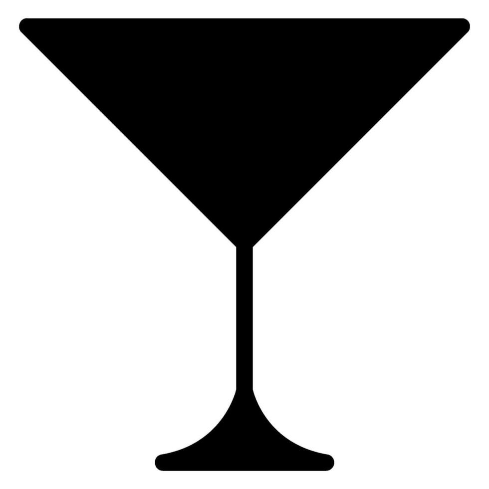 cocktail glyph icon vector