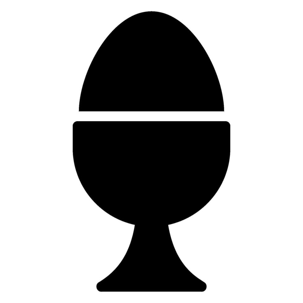 egg cup glyph icon vector