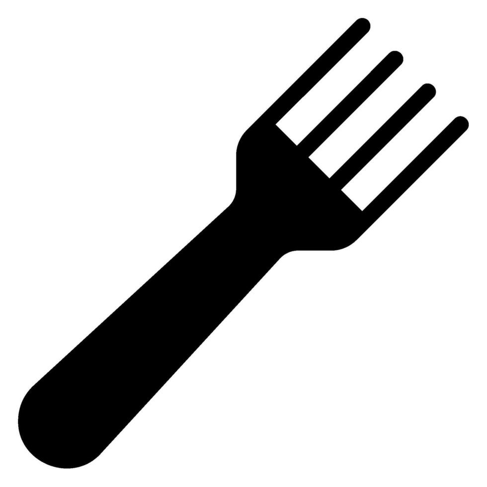 fork glyph icon vector