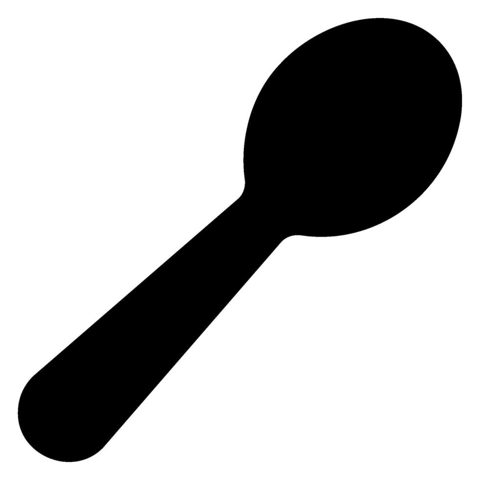 spoon glyph icon vector