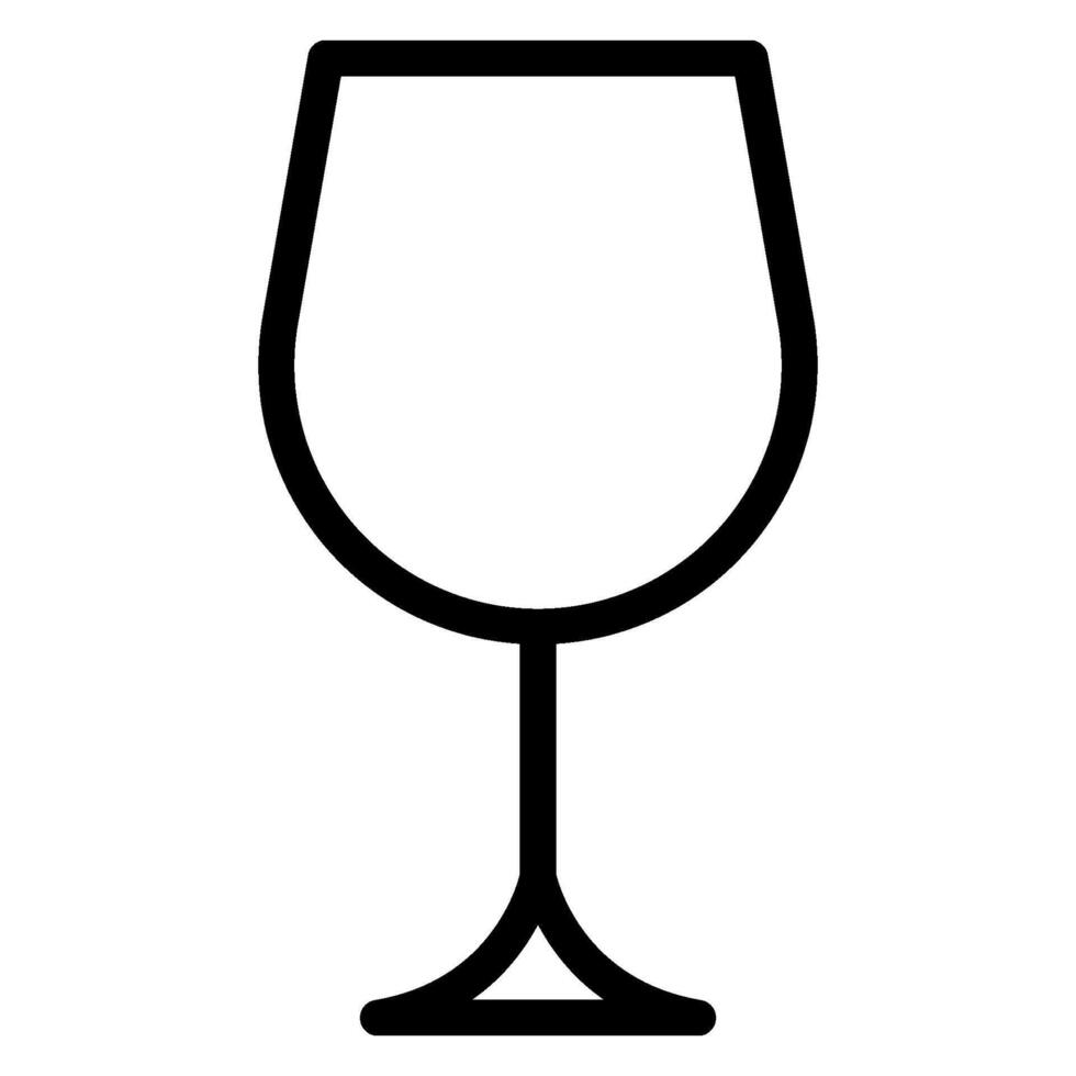 glass line icon vector