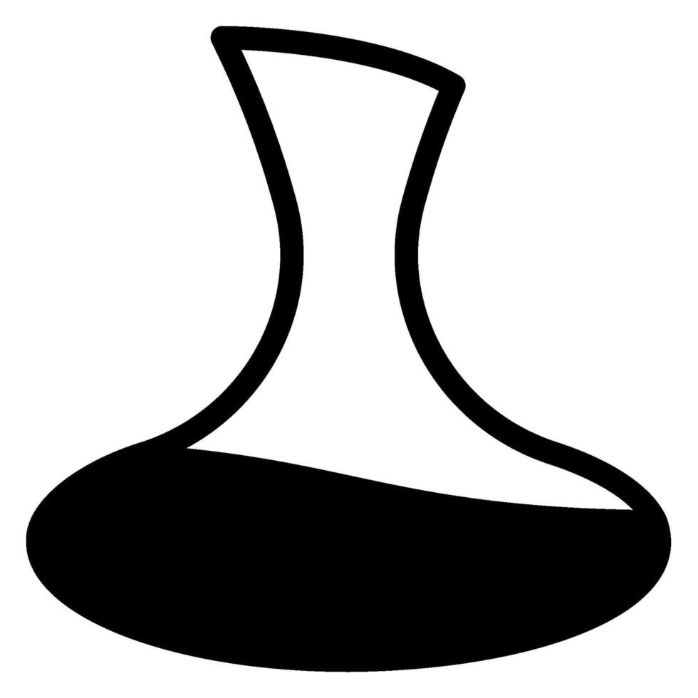 decanter glyph icon vector