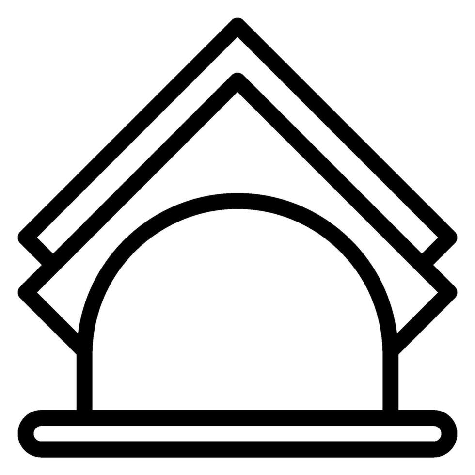 napkin holder line icon vector