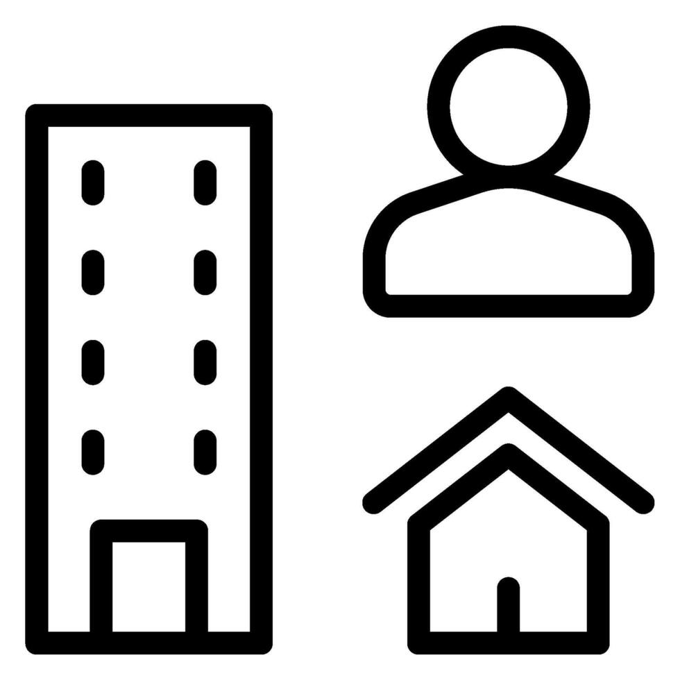 employee line icon vector