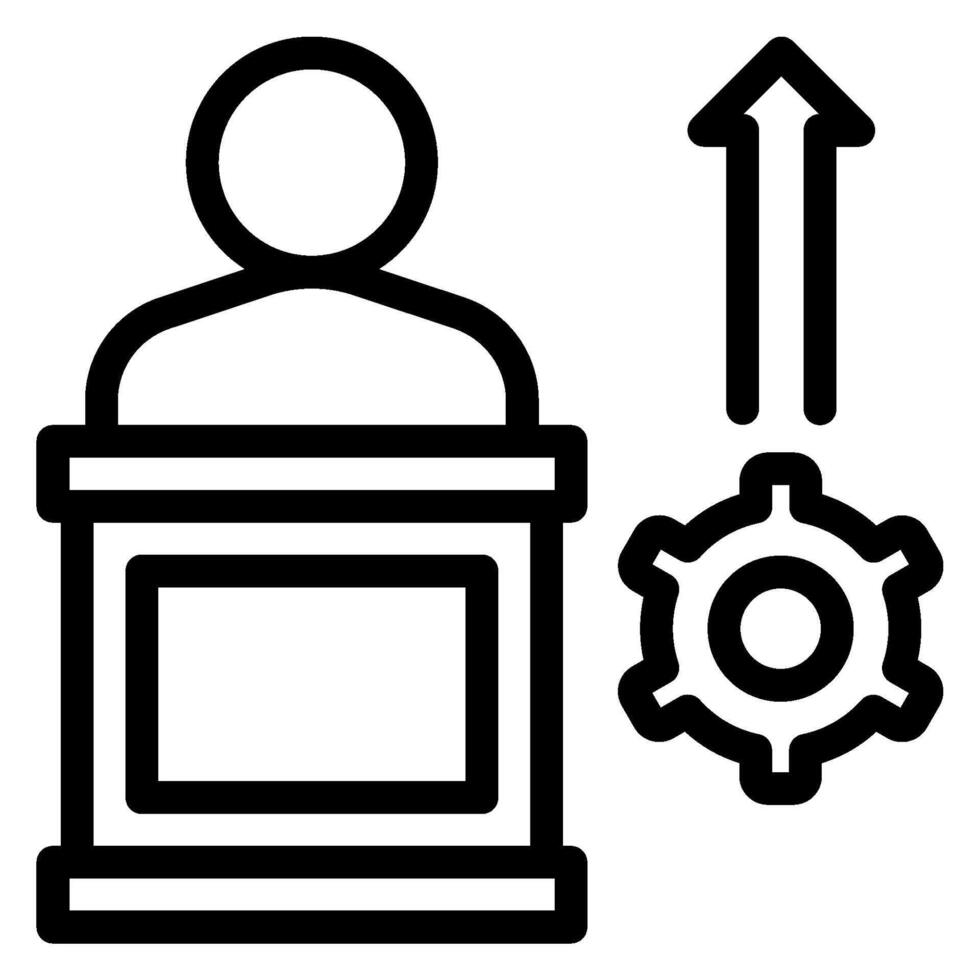 productivity line icon vector