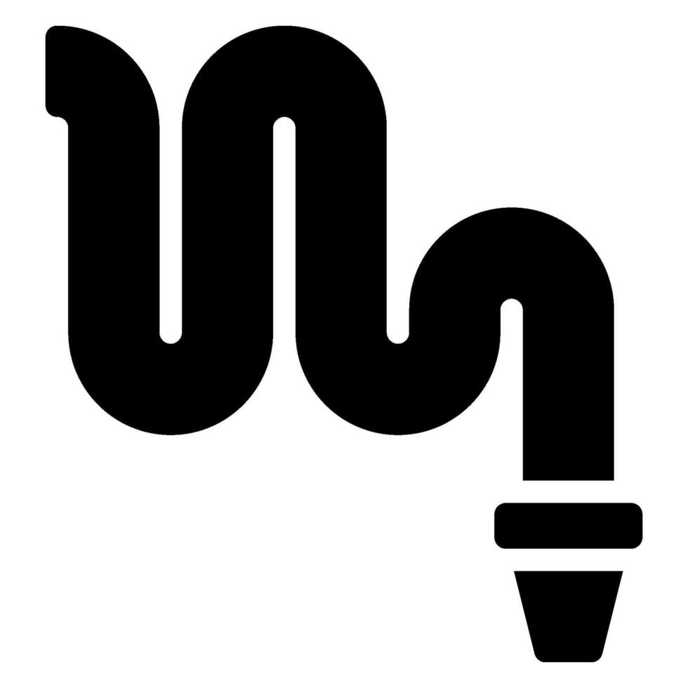 water hose glyph icon vector