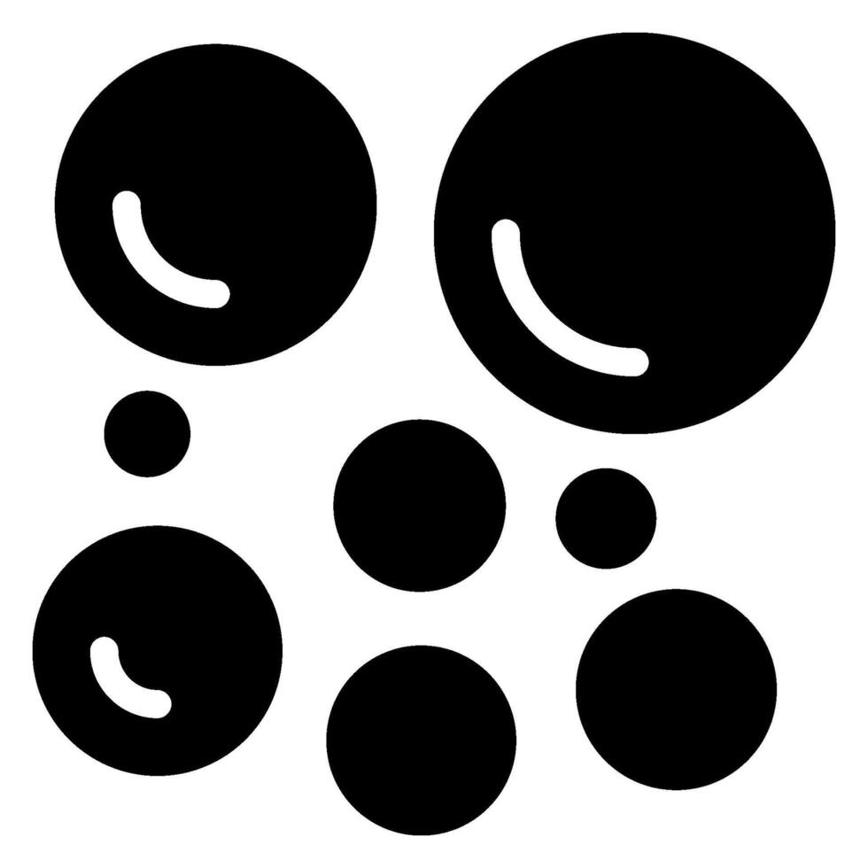 bubbles glyph icon vector